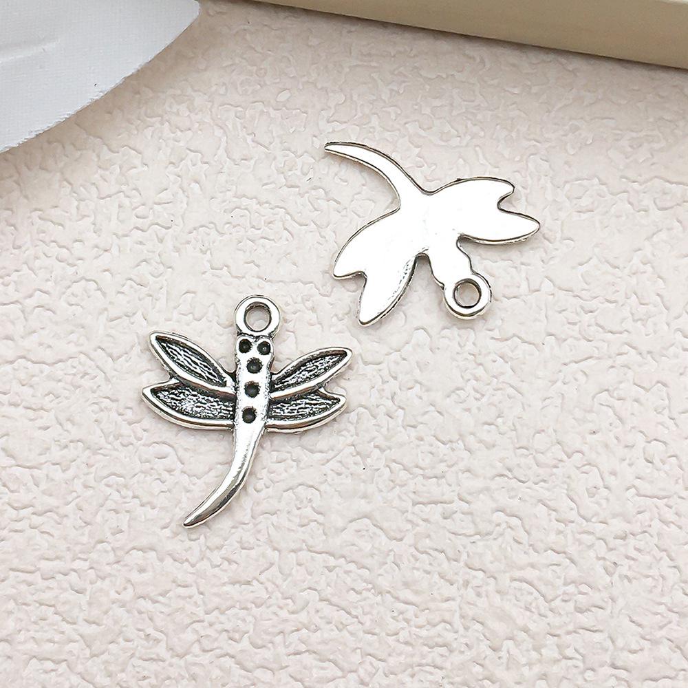 Náramek a přívěsek s tibetským stříbrným zvířecím přívěskem: Vážka, Krab, Želva, Jelen, Holub, Sova, Kráva