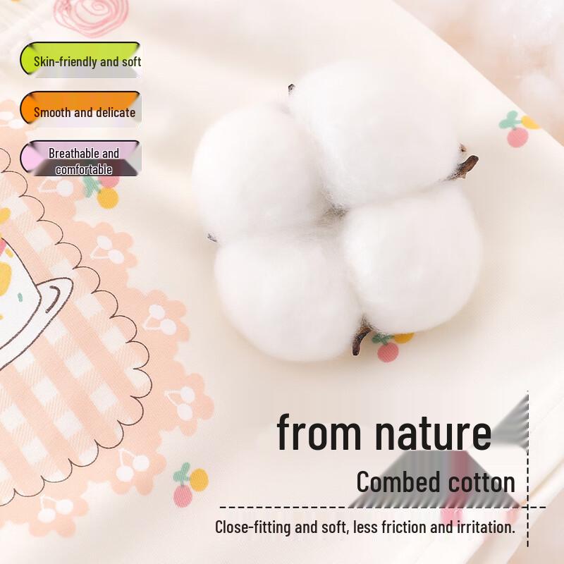 Mianqixiong Girls' Cotton Boxer Briefs 4-Pack