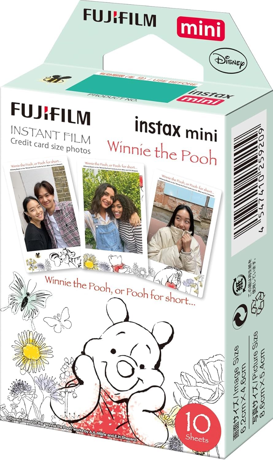 

Instant camera instax film 10 pieces Winnie the Pooh Disney INSTAX MINI MIC 2 WW 1