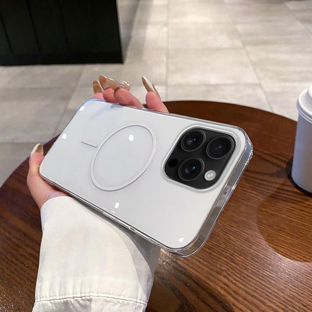 For iPhone 16 Pro Max Case Compatible with MagSafe Clear Slim PC Phone Back Cover