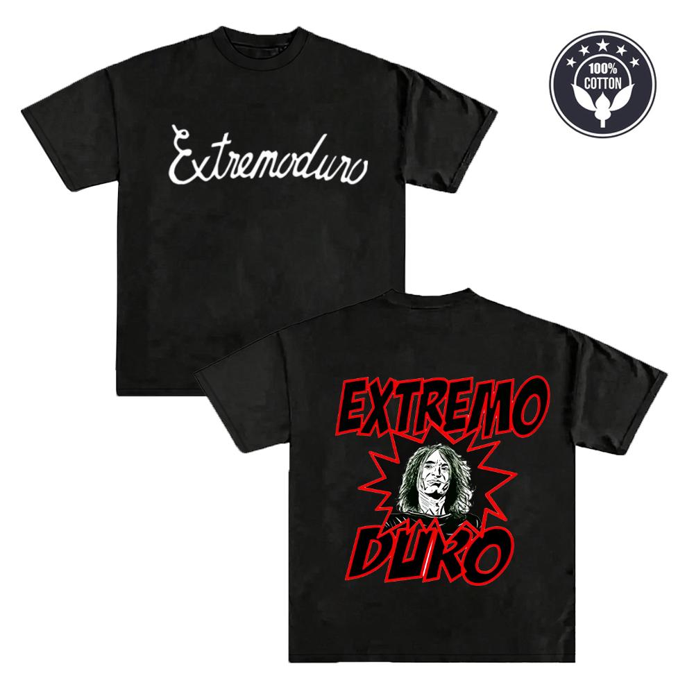 2026 Extremoduro Rock Band T-Shirt Unisex Pure Cotton Short Sleeve Graphic Print Retro Punk Hip Hop Y2K Tees Tops Clothes