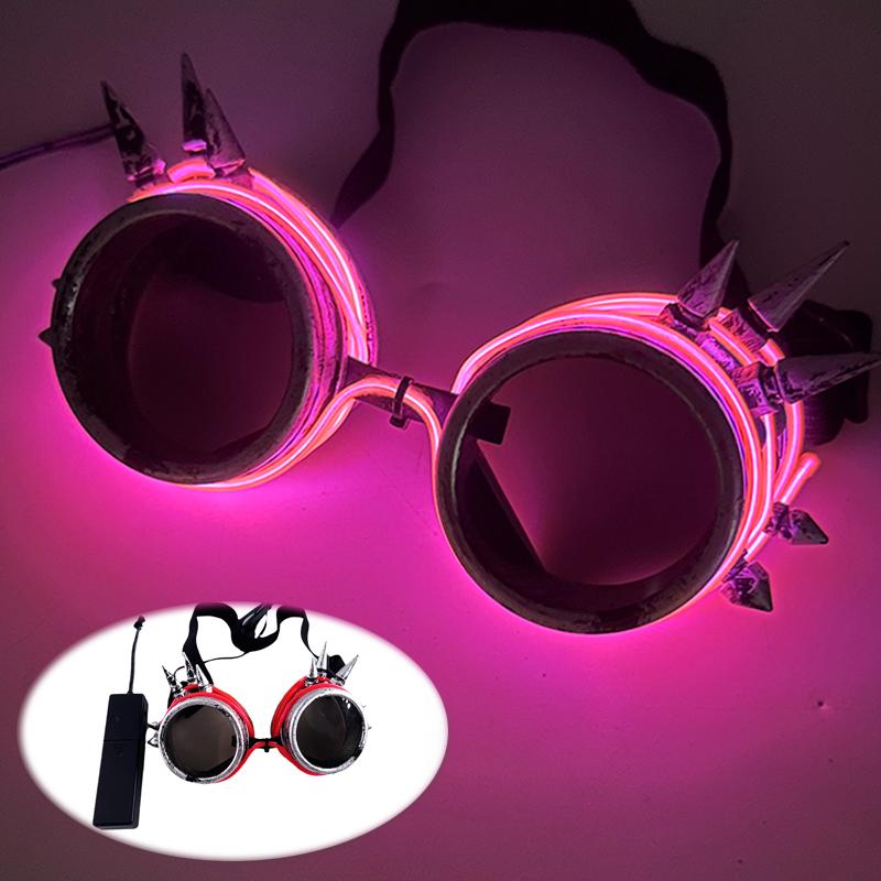 Cyberpunk Futuristische Leuchtende Cosplay Brille Rave Cyber Leuchtende Brille LED Leuchtende Brille Für Mann Frau Tanzshow Requisiten