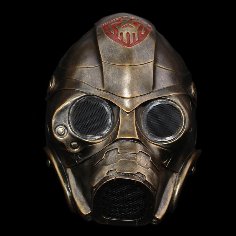 

Биохимический Ужас Премиум Маски, Изготовленные из Прочной Смолы для Хэллоуина и Мероприятий Косплей Copper Biohazard Mask