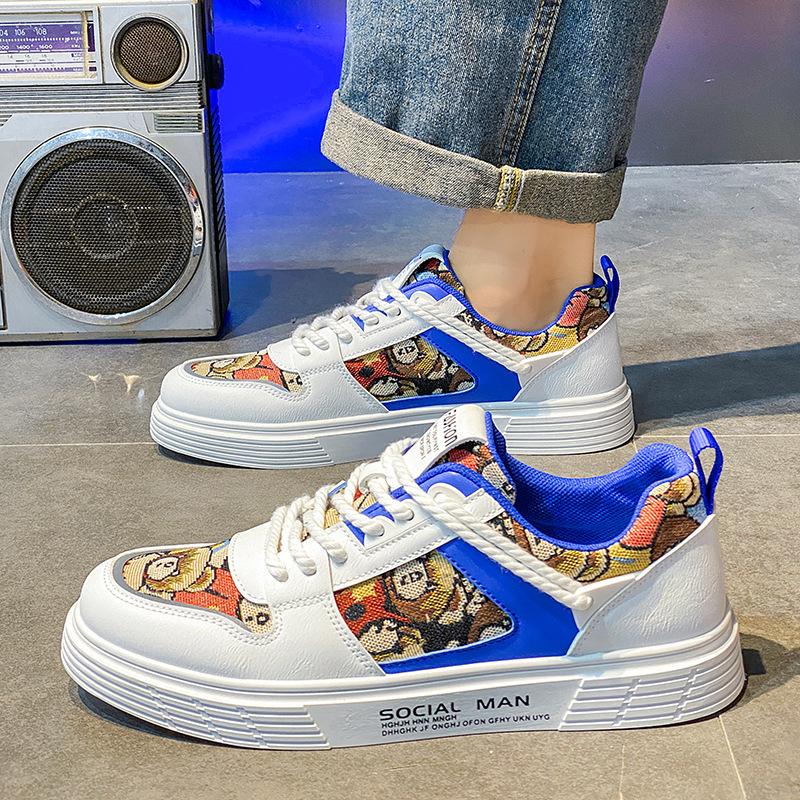 Fashion Trend Running Sneakers for Men Comfort Hard-wearing Athletic Shoes Outdoor Lace-up Tenis Masculino Summer Breathable 2024