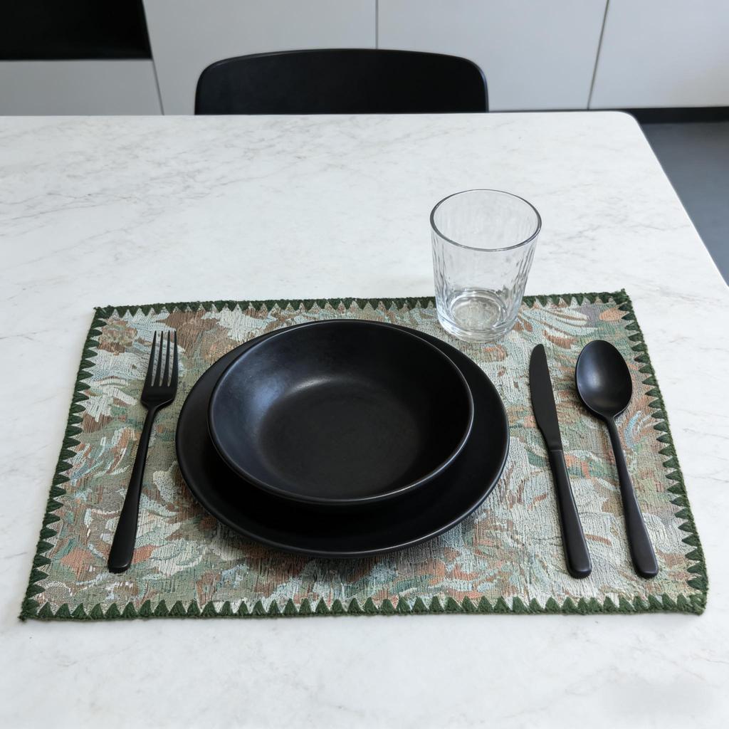 Cotton Linen Washable Table Pads 12x18 Inch Dining Room Kitchen Home Restaurant Decor Placemats