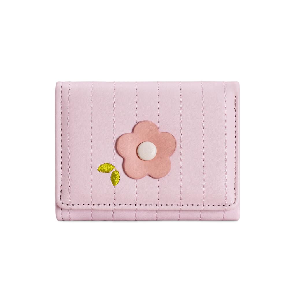 Flower Bag~ Simple Multi-Color Three-Fold Change Bag For Women'S High-End Sense Of Simple Flower Wallet