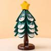 Non-Slip Base Christmas Tree Coasters Foldable Dish Mats Christmas Gift Bowl Mats  Christmas Party