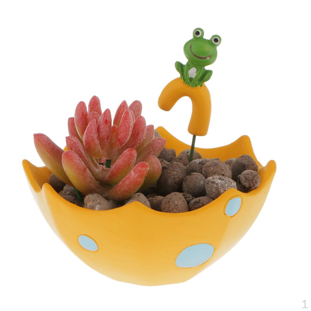 Umbrella Shape Resin Flower Pot Plant Container Planter
