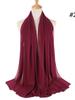 70*180cm bubble chiffon muslim headscarf for women solid color hijab scarf shawls and wraps hijab femme musulman kopftuch
