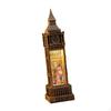 Christmas Clock Music Box Decoration Photography Props Desktop Figurine Lantern Ornament