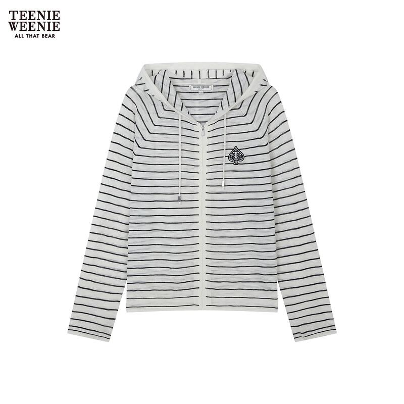 Teenie Weenie Women s Striped Hooded Knit Cardigan L