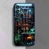 Creative Circuit Board Phone Case For Samsung S9,S10,S20,S10,S21,S25,S24,S23,Ultra,FE,Plus,Lite,Soft Silicone Black Cover