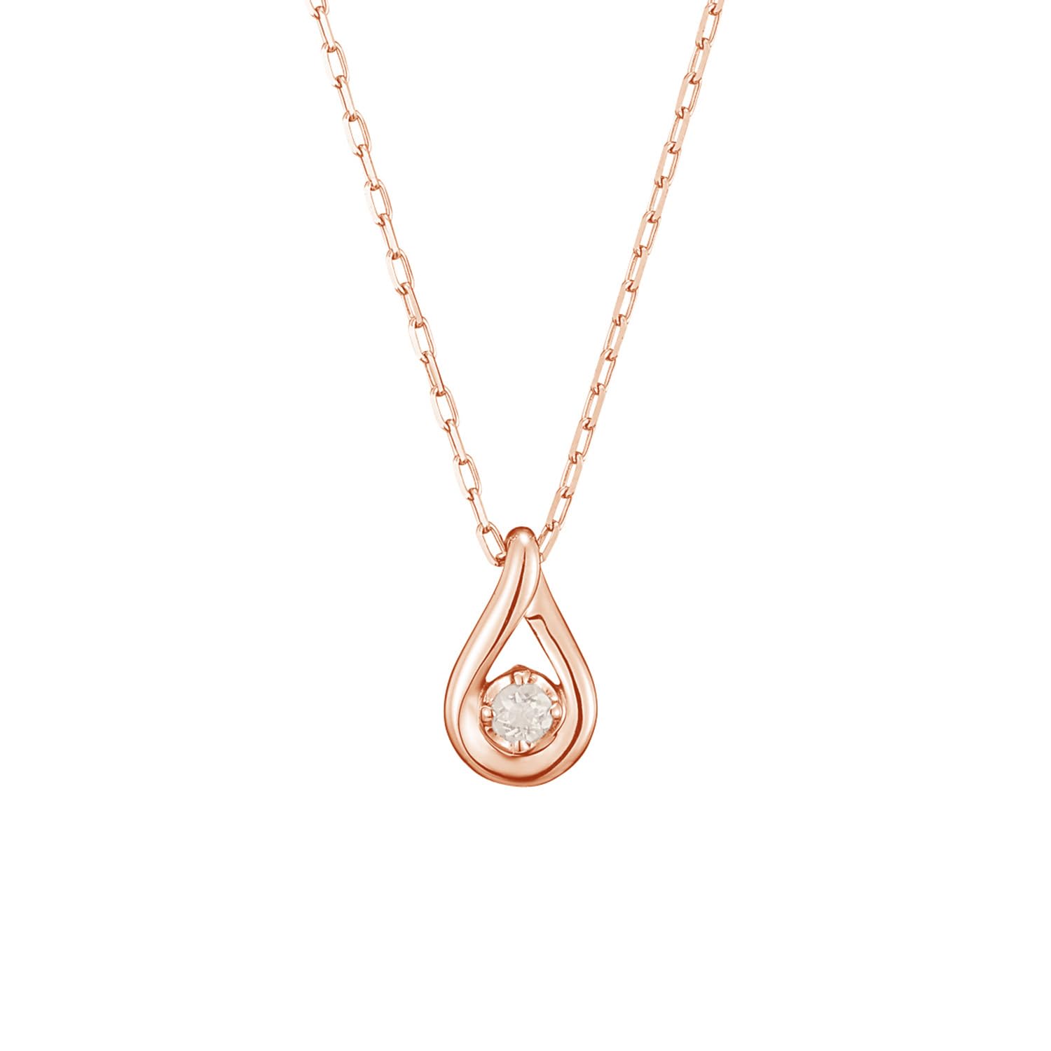 

10K Pink Gold Necklace for 4℃ [June Birthstone] Women, 11172-612-3127-00-00