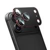 Bling Frosted Armor 9H Tempered Glass Metal Frame AF AR Camera Lens Protector For iPhone 17 Pro