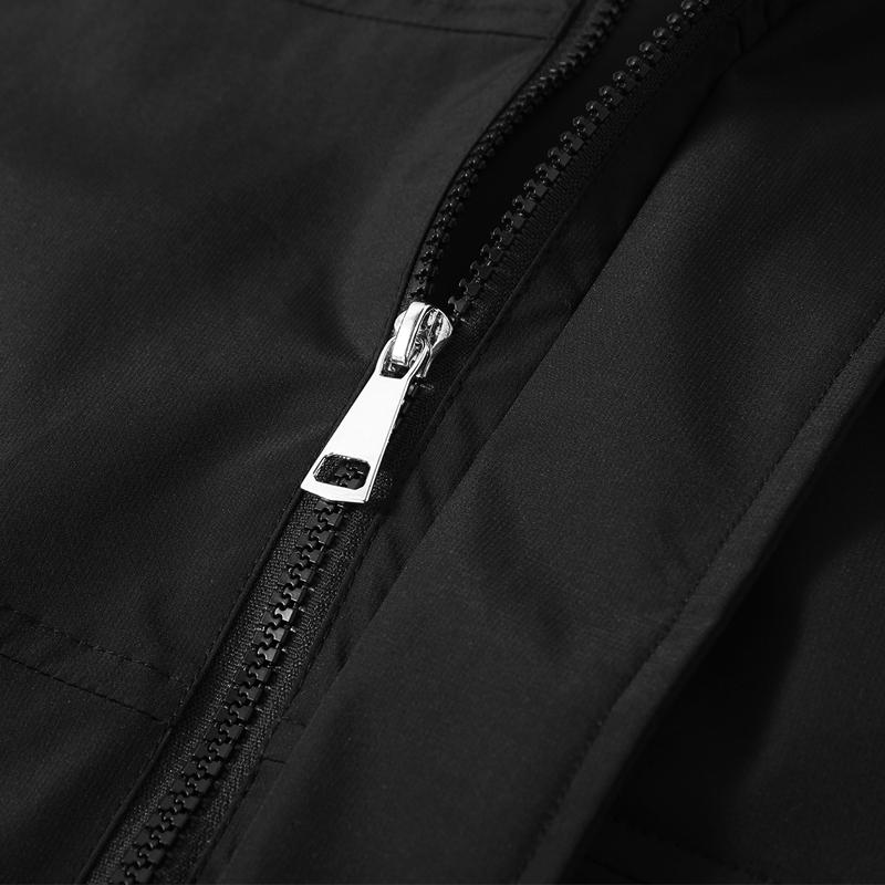 Plus Size 5XL-12XL Autumn Waterproof Trench Coat for Men Oversize Windbreaker Hooded Casual Men's Black Jackets