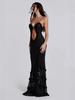 2026 European & American Women's Sexy Printed Halter Backless Bodycon Dress