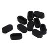 10pcs Set Silicone Anti Dust Plug Covers Cap Protector Fit for Garmin Fenix5 5S 5X S60 Smart Watch (Black)
