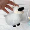 Plush Sheep Fluffy Keychain Smooth Metal Buckle Lovely Cartoon Pendant for Backpack School Bag Decor Kids Birthday Gifts