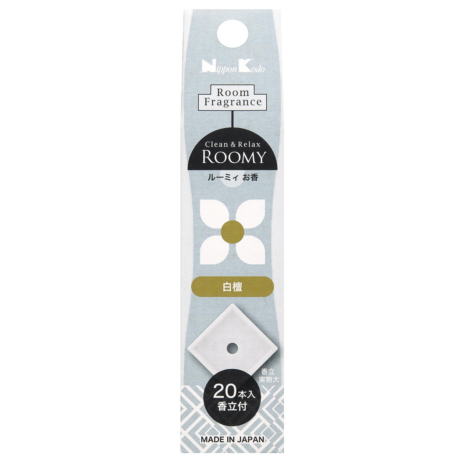 

Nippon Kodo ROOMY Sandalwood 20 pieces Clean&Relax білий