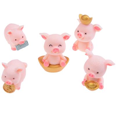 5 Teile/satz Nette Schwein Miniatur Tier Garten Dekoration Diy Fee Garten Dekoration
