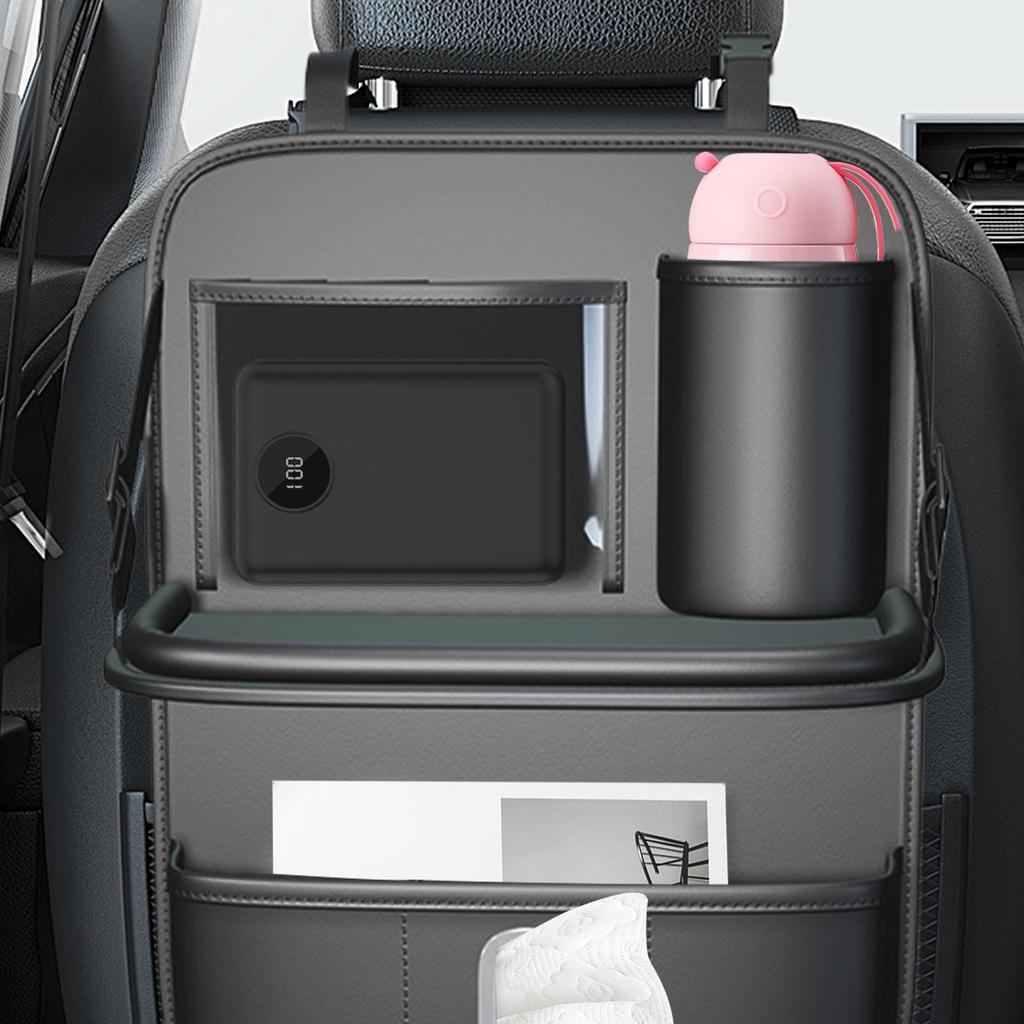 Backseat Organizer Car Seat Storage Organizer Anti-kick Pad Protector for Vehicles Auto Backseat Storage Bag with Folding Food