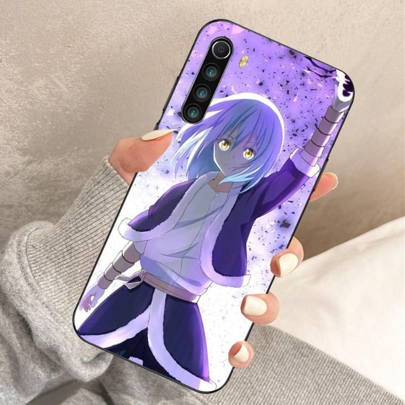 Rimuru Anime Phone Case For Xiaomi Redmi Note 11 10 9T 8 7 Pro Redmi 10 9 9A 9C 8 7 6 Soft Black Phone Cover