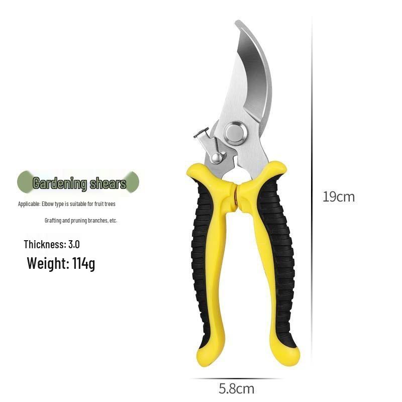 Stainless Steel Multifunctional Pruning Shears for Fruit Picking, Flowers, and Grafting.