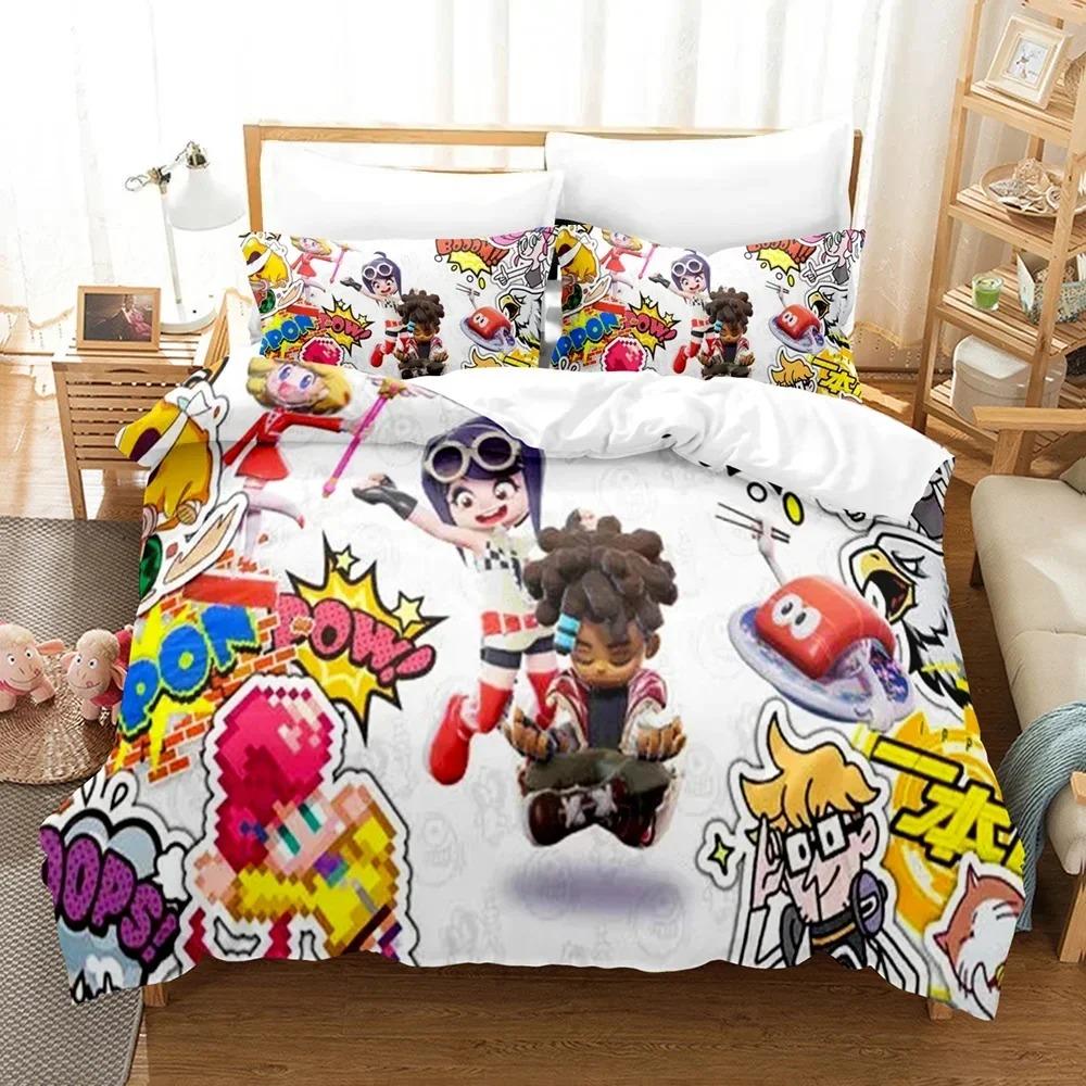 3D Print Ninjala Cartoon Game Bedding Set Duvet Cover Bed Set Quilt Cover Pillowcase Comforter King Queen Size Boys Adult