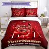 Bayern Monaco Personalizza il tuo nome Set Biancheria da Letto Copripiumino Traspirante con Federe Decorazione per la Casa Regalo di Compleanno