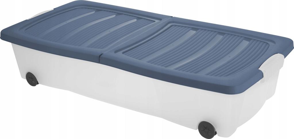 Storage Box On Wheels 80 X 40 X 17 Cm