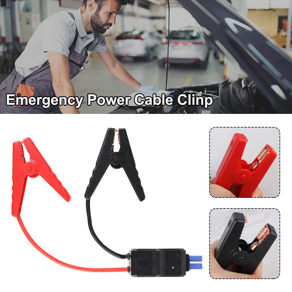 Portable For Car Trucks Van RV Emergency Battery Jump Cable Clamps Adaptor Clamp Universal Battery Booster Car Ignition Clip
