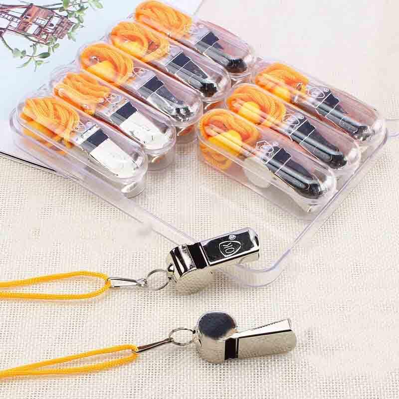 WYZY Stainless Steel Emergency Whistle (10-pack)