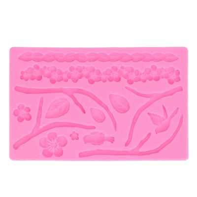 Branch Flowers Silicone Mould Food Grade Materials Various Shapes DIY Cake Silicone Mold for