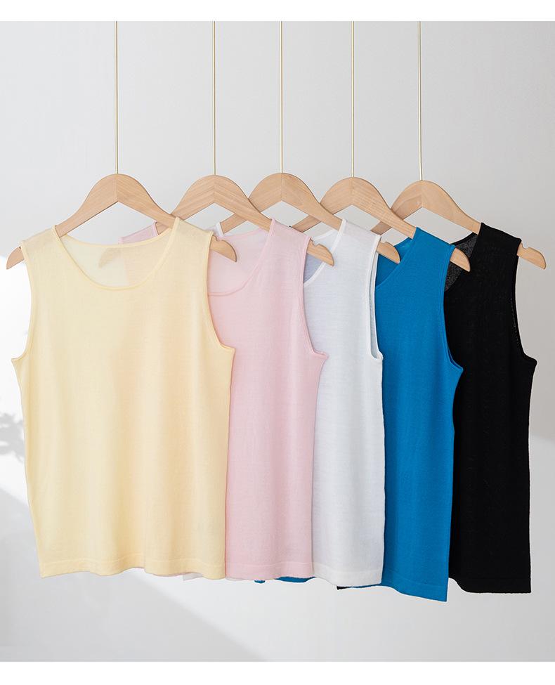 Versatile Round Neck Fine Wool Long Sleeve Base Layer Top