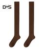 1 Pair Women Winter Socks Tihick Plush Over Knee Socks Anti-slip Solid Color Warm Thickened Stockings Warmth Socks for Various Occasions