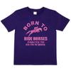 Geboren um Pferde zu reiten Gezwungen zur Schule zu gehen Ponys Mädchen Kinder T-Shirt