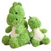 23/35/45cm Kawaii Green Dinosaur Plush Toy Cute Soft Dino Dolls With Avocado Backpack Stuffed Animal Pillow For Baby Kids Gifts