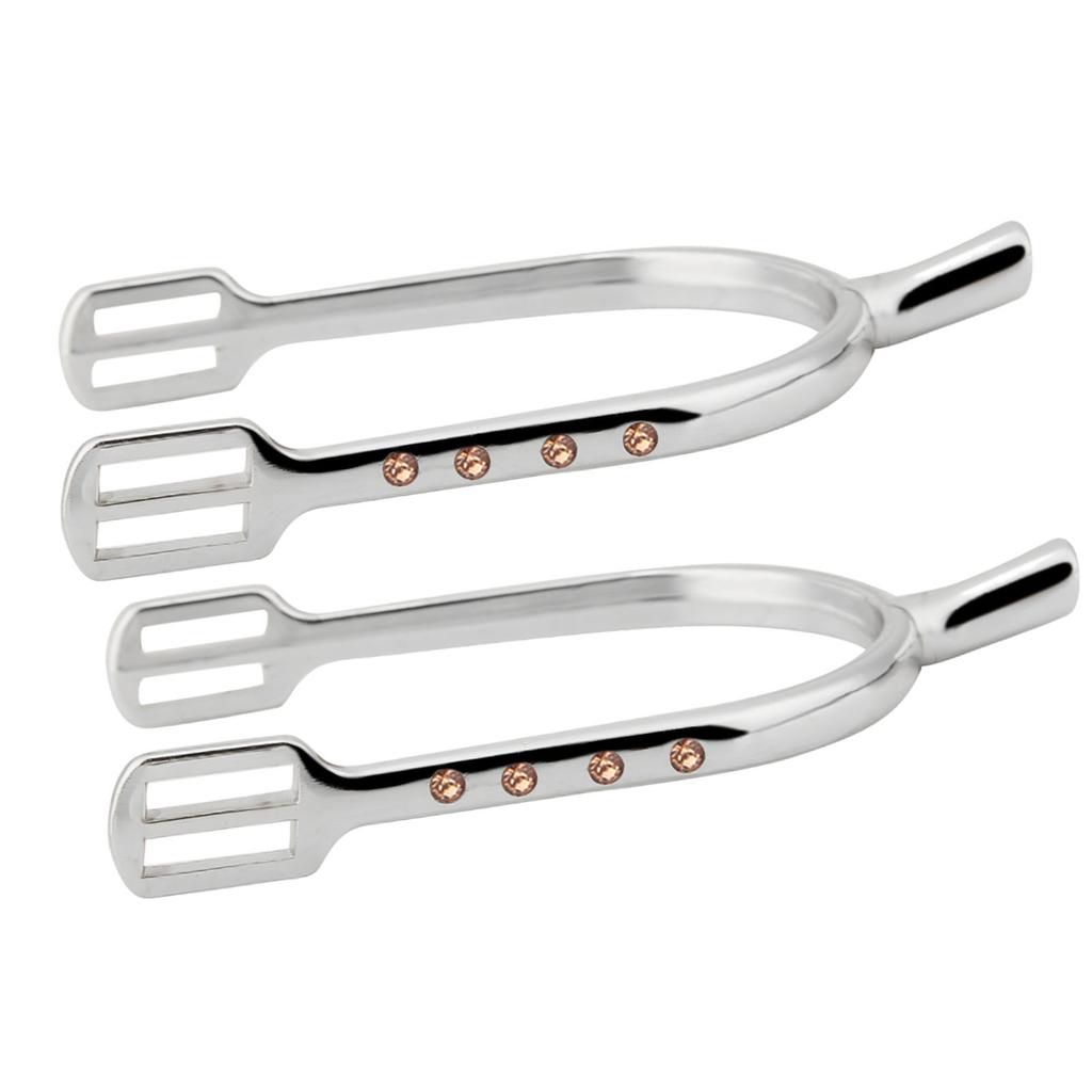 Young Girl Chrome Plated Spurs Women S Chrome Brass Zinc Alloy Narrow Spurs