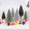 15pcs/bag Artificial Bottle Brush Tree Mini Sisal Snow Frost Trees Christmas Tree