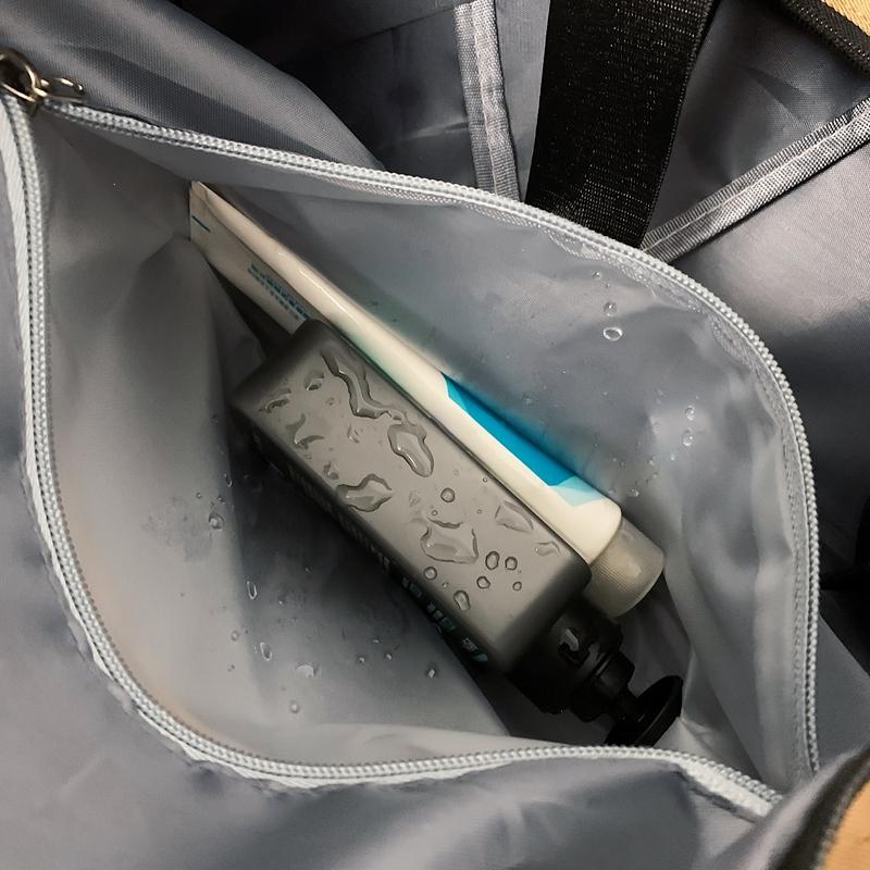 Cestovní taška na krátké vzdálenosti Velkokapacitní obchodní kabelka crossbody Fitness taška Sportovní taška se samostatnou suchou a mokrou přihrádkou Taška na jógu