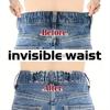 No-Sew Invisible Belt Tightener Set Adjustable Elastic Waist Band  Women Men Jean Pant