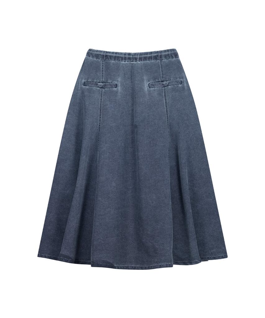 Off Grid Og Shield Pigment Cargo Flare Skirt - Navy