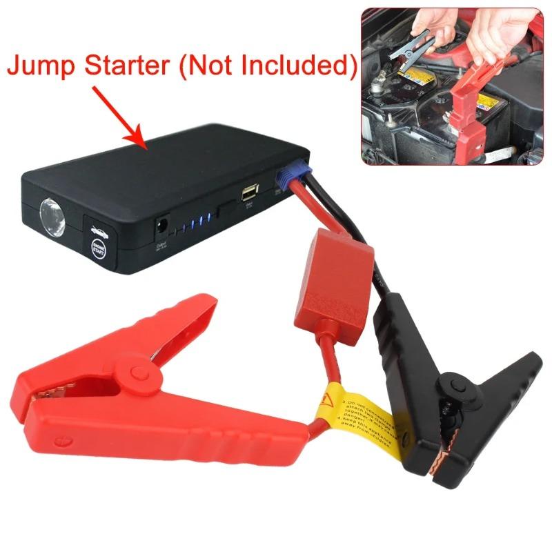 Car Trucks Emergency Jump Cable Clamps - Universal with EC5 Plug Connector, 12V Jump Starter Alligator Clip
