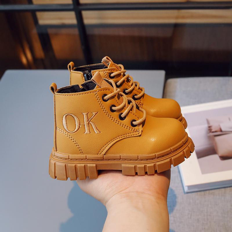 2024 Boots for Kids Girls Embroidery Britain Style Classic Cool Toddler Boots for Boys Children Fashion Casual Ankle Boot Spring