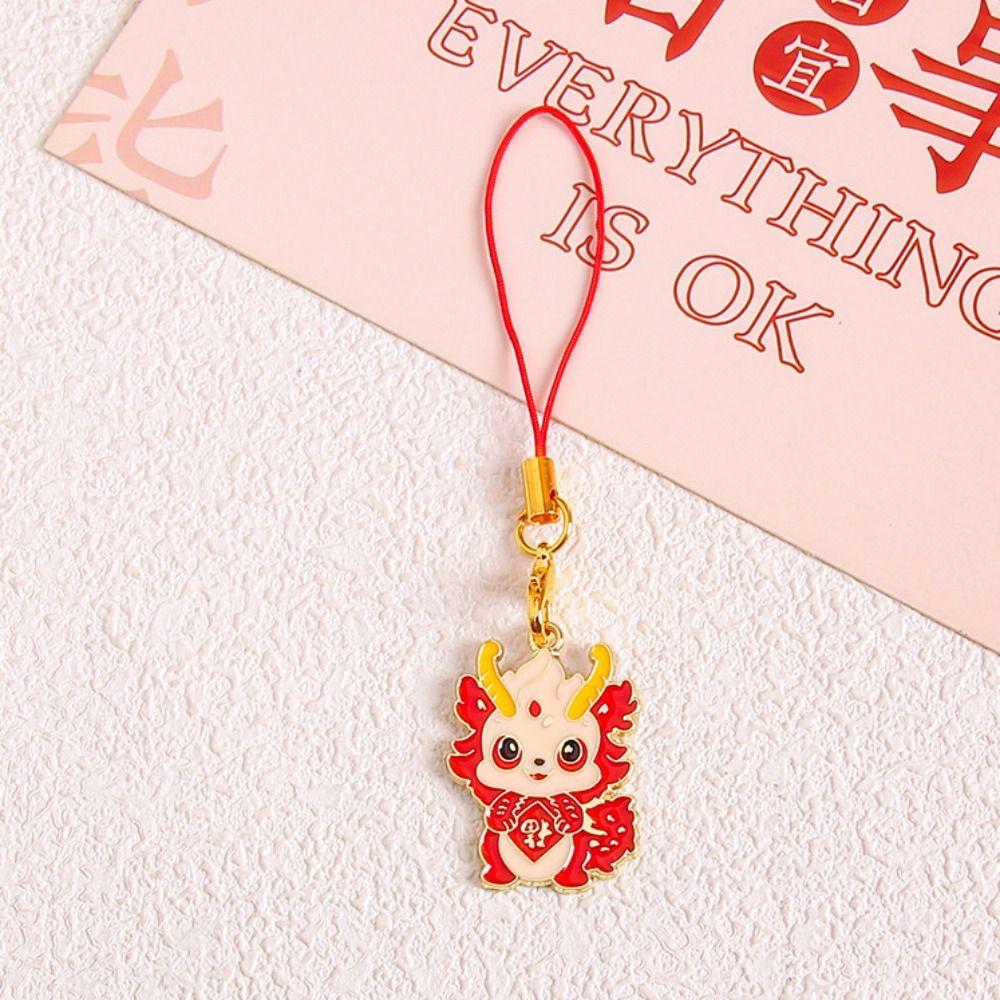 Chinese Dragon Year Phone Charm Zodiac Dragon Phone Lanyard  New Year Gift