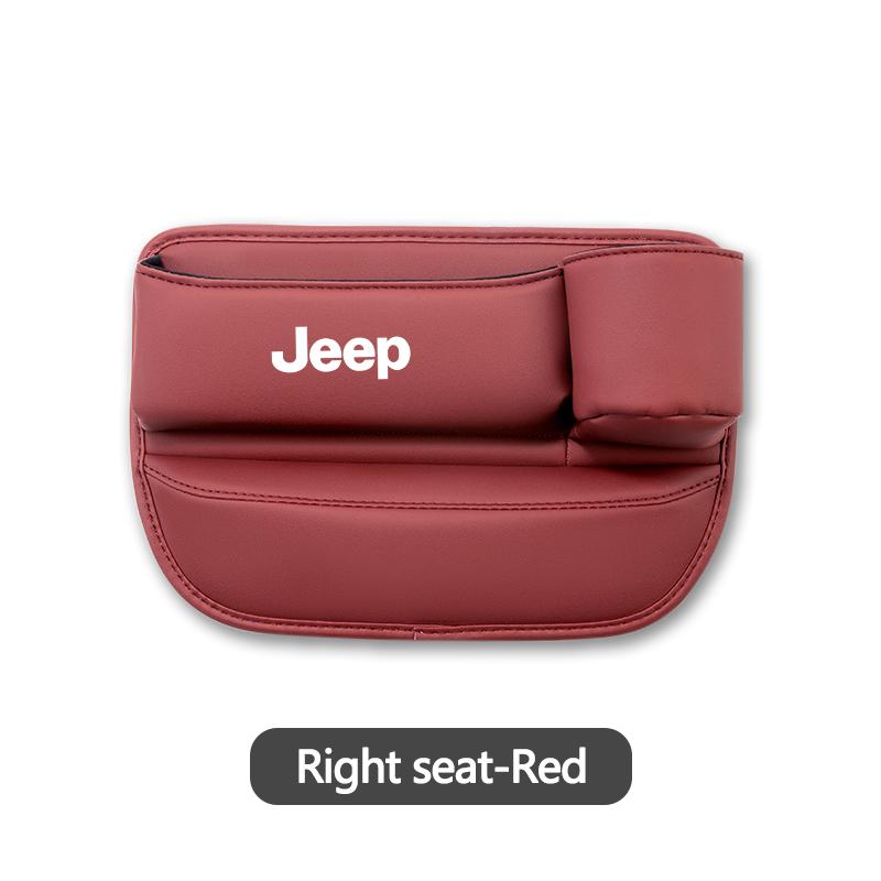 Leather Car Seat Gap Storage Box Gap Side Storage Box for Jeep JPB Renegade Wrangler JK Compass Grand Cherokee Gladiator