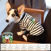 Pet Corgi Dog Clothes Spring and Autumn Clothing Anti-hair Loss Teddy Bichon Shiba Inu Small Dog Two-legged Striped Sweater Winter