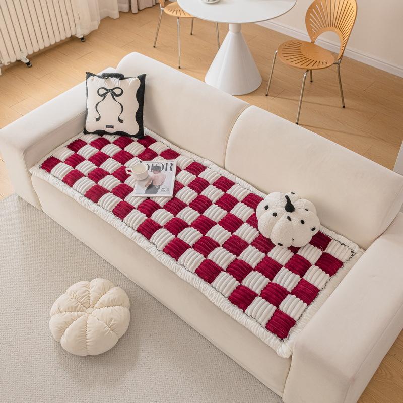 

Простая вельветовая подушка для дивана, утолщенная цельная нескользящая подушка для сиденья дивана, зима, новая подушка для сиденья 70*150cm