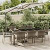 VidaXL 9-piece Garden Dining Set with Cushions Grey 3184986