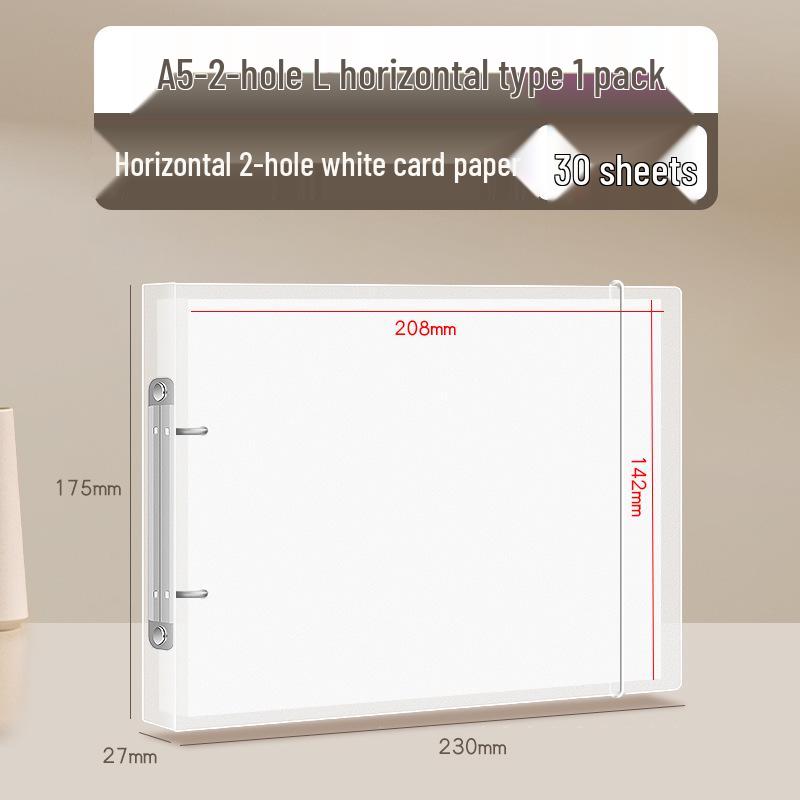 Multi-Size DIY Photo Album Binder with Black Card Pages